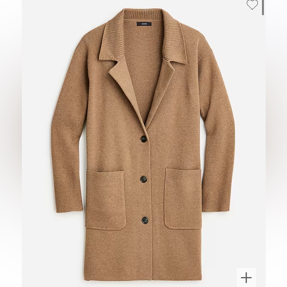 J. Crew Collared Sweater Jacket Size Medium